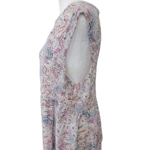 Knox Rose Paisley Tank Top Women's XXL Smocked Sleeveless Rayon‎ Summer Shirt - Picture 5 of 15